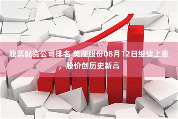 股票配资公司排名 美湖股份08月12日继续上涨，股价创历史新高